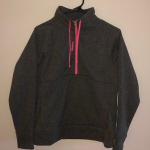 Charcoal Grey Reebok Half-zip Sweatshirt